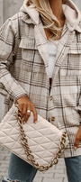 Khaki Plaid Jacket Florida Girl Fashion Boutique