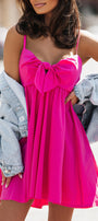Bow Flare Mini Dress Florida Girl Fashion Boutique