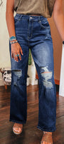 Dusk Blue Mineral Wash Denim Florida Girl Fashion Boutique