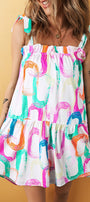 Abstract Painted Mini Dress Florida Girl Fashion Boutique