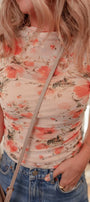 Floral Mesh Slim Tank Florida Girl Fashion Boutique