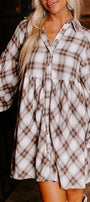 Plaid Shirt Dress Florida Girl Fashion Boutique