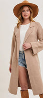 Knitted Trench Coat Bluivy