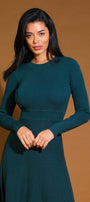 Green Sweater Dress FLYING TOMATO