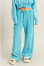 Wide Leg Drawstring Washed Sweatpants HYFVE
