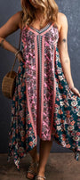 Boho Patch Dress Florida Girl Fashion Boutique