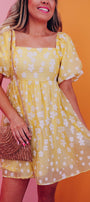 Boho Flower Mini Dress Florida Girl Fashion Boutique