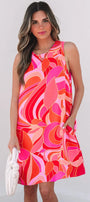 Groovy Abstract Shift Mini Florida Girl Fashion Boutique