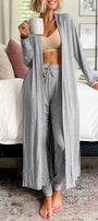 2-Piece Long Cardigan Loungewear Set Florida Girl Fashion Boutique
