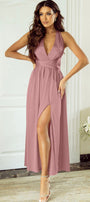 Rose Open Back Satin Dress Florida Girl Fashion Boutique