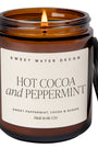 Hot Cocoa and Peppermint 9 oz Soy Candle Sweet Water Decor