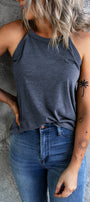 Blue Halter Tank Florida Girl Fashion Boutique