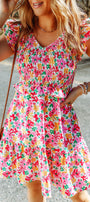 Smocked Bodice Ruffle Dress Florida Girl Fashion Boutique