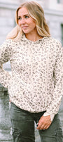 Leopard Drawstring Hoodie Florida Girl Fashion Boutique