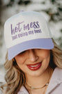 Hot Mess Just Doing My Best Mother's Day Two-Toned Vintage Hat Katydid