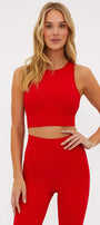 Beach Riot Azalea Top Merry Red Waffle Florida Girl Fashion Boutique