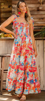 Tropical Smocked Maxi Florida Girl Fashion Boutique