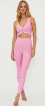 Beach Riot Tayler Legging Candy Cane Two Tone Rib Beach Riot