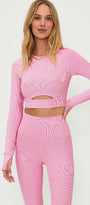 Beach Riot Francine Top Candy Cane Two Tone Rib Beach Riot