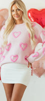 Bubble Heart Sweater Florida Girl Fashion Boutique