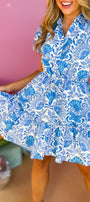 Retro Floral Ruffled Mini Florida Girl Fashion Boutique