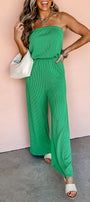 Strapless Wide Leg Jumpsuit Florida Girl Fashion Boutique