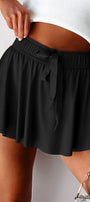 Drawstring High Waist Lined Tennis Skort Florida Girl Fashion Boutique