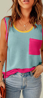 Colorblock Pocket Tank Florida Girl Fashion Boutique