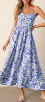 Sky Blue High Waist Maxi Florida Girl Fashion Boutique