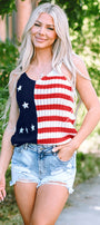 Knit Patriotic Tank Florida Girl Fashion Boutique
