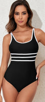 Contrast Trim One Piece Swimwear Florida Girl Fashion Boutique