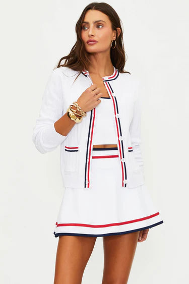 Beach Riot Ally Cardigan Heritage White