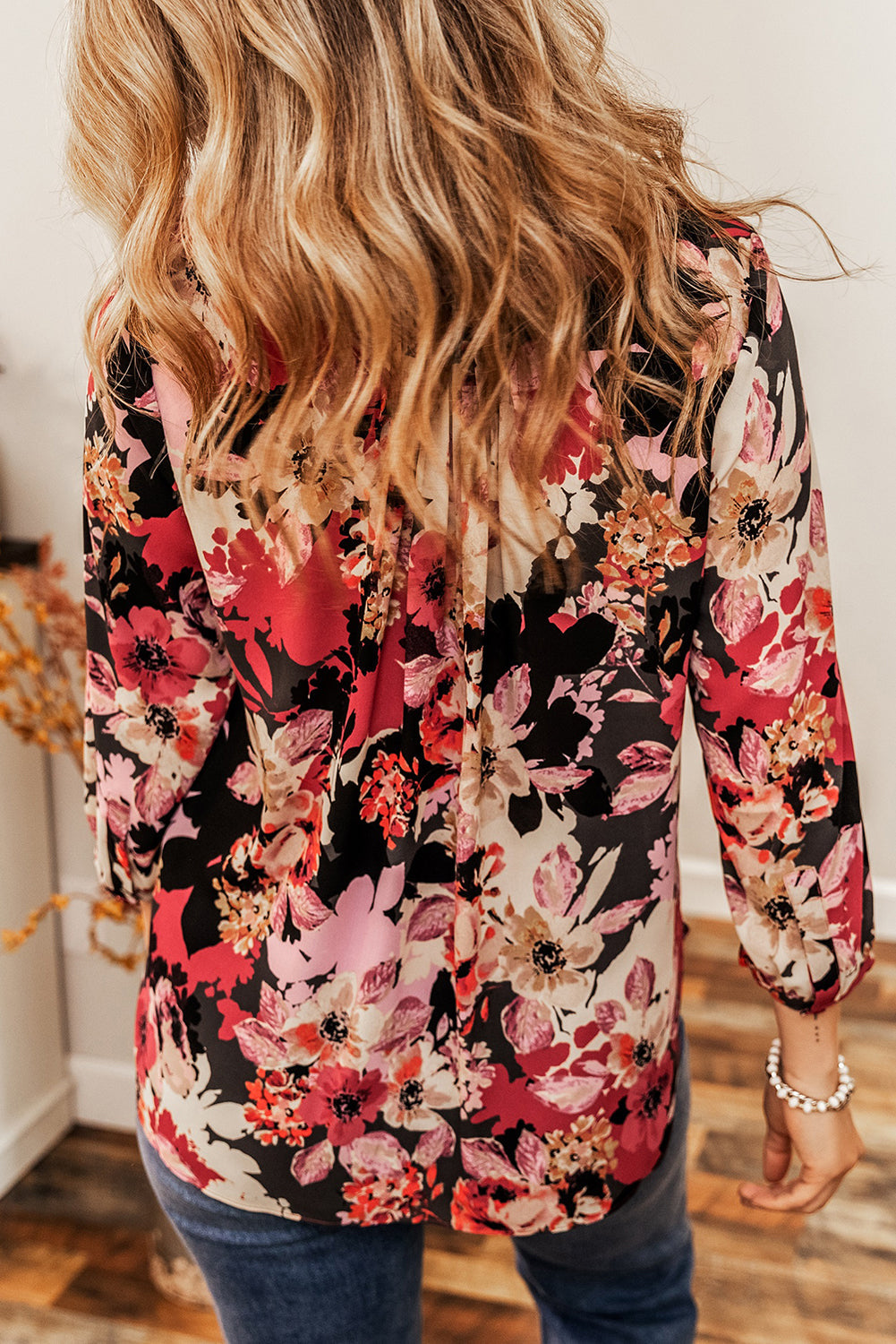 Multicolor Floral Print Blouse Florida Girl Fashion Boutique