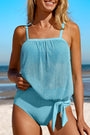 Mesh Knotted Tankini Florida Girl Fashion Boutique