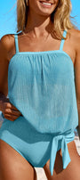 Mesh Knotted Tankini Florida Girl Fashion Boutique