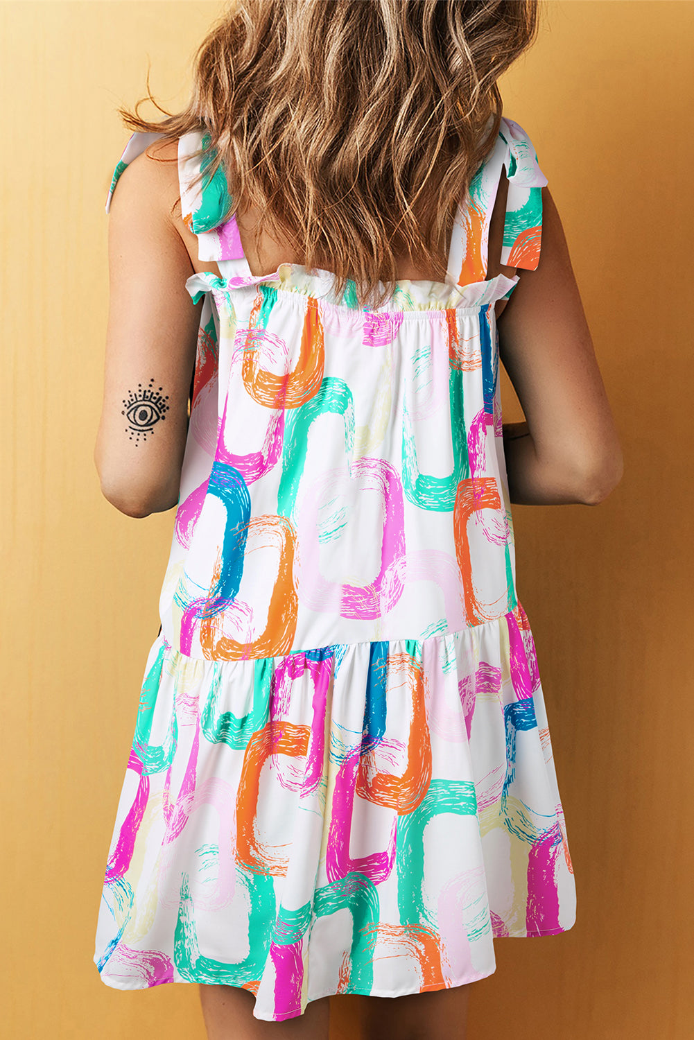 Abstract Painted Mini Dress Florida Girl Fashion Boutique