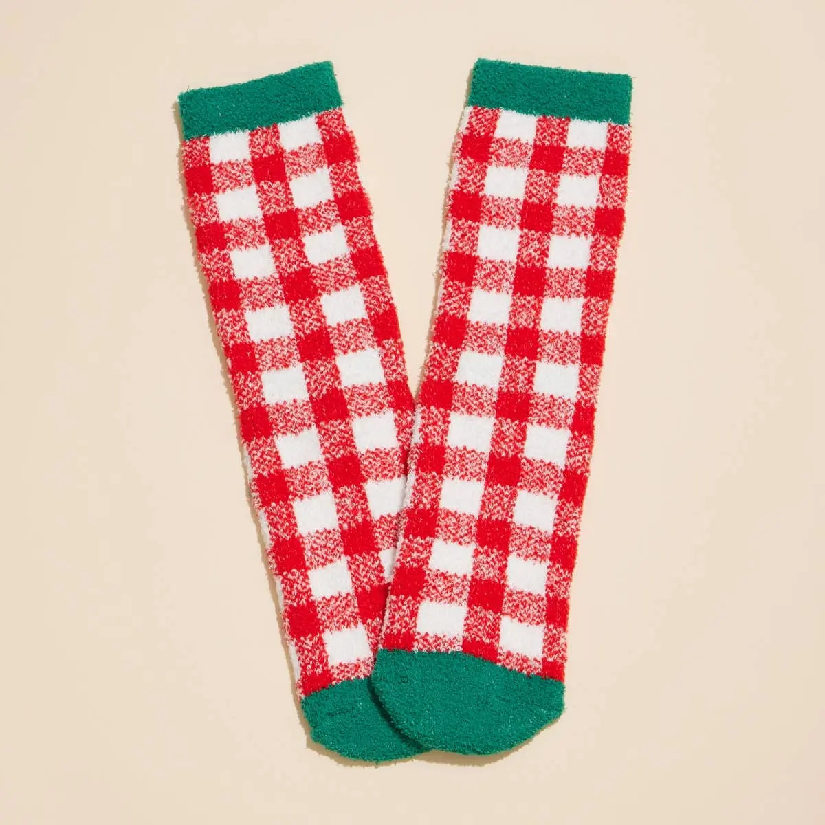 Christmas Fuzzy Socks Assorted Pack of 4 Frem