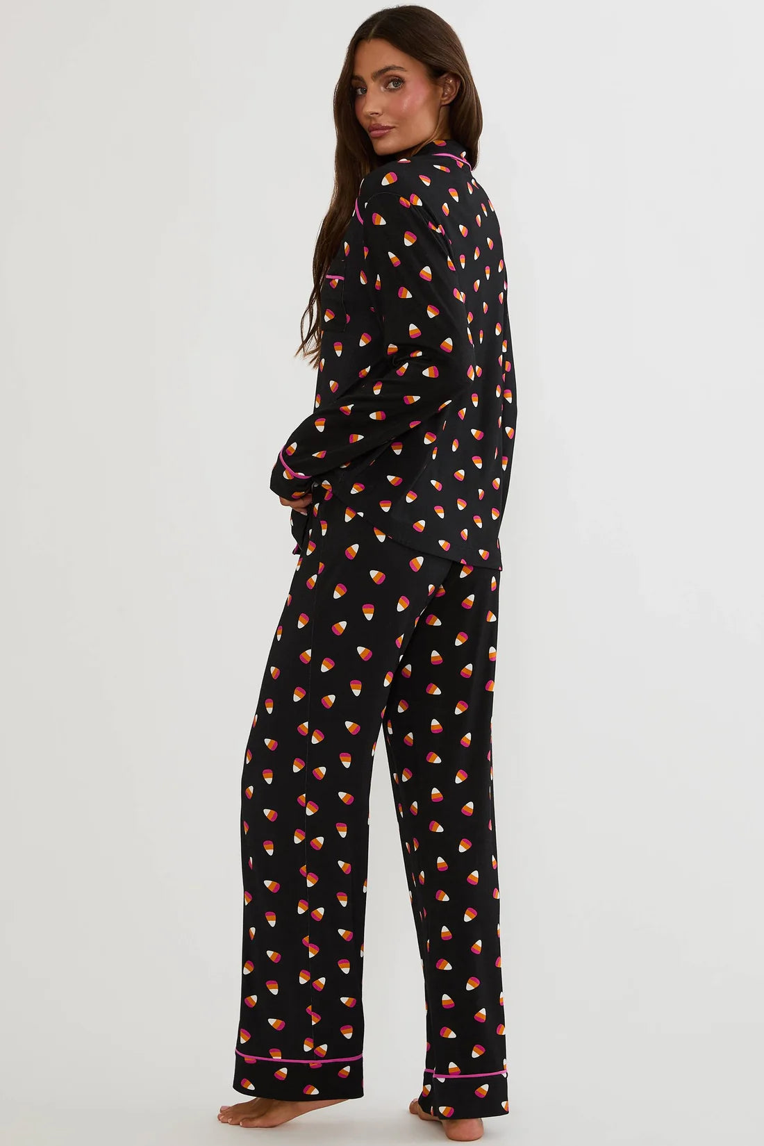 Beach Riot Livy Top & Connie Pant Set Mystical Candy Corn