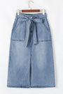 Belted Denim Skirt Florida Girl Fashion Boutique