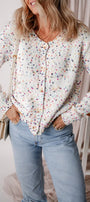 Confetti Rhinestone Cardi Florida Girl Fashion Boutique