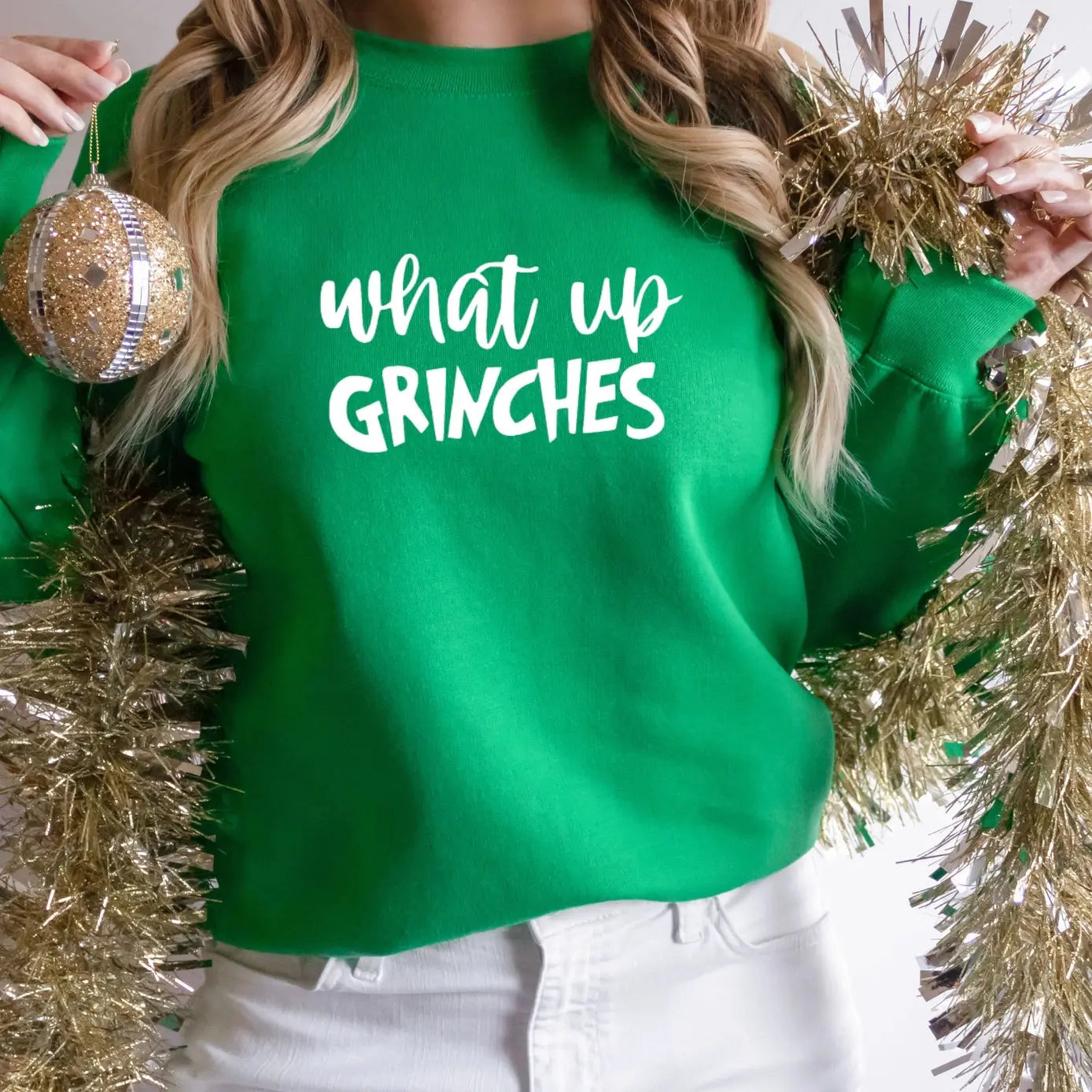 "What Up Grinches” Holiday Sweatshirt Florida Girl Fashion Boutique