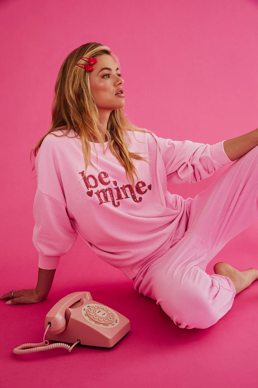 Devyn Oversized Sweatshirt Lovely Pink