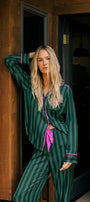 Beach Riot Livy & Connie Pj Set Pine Stripe
