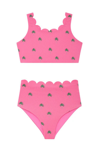 Beach Riot Little Madison & Bea Set Flamingo Fronds
