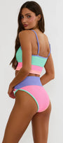 Beach Riot Emmy Bottom Sherbert Shores Colorblock