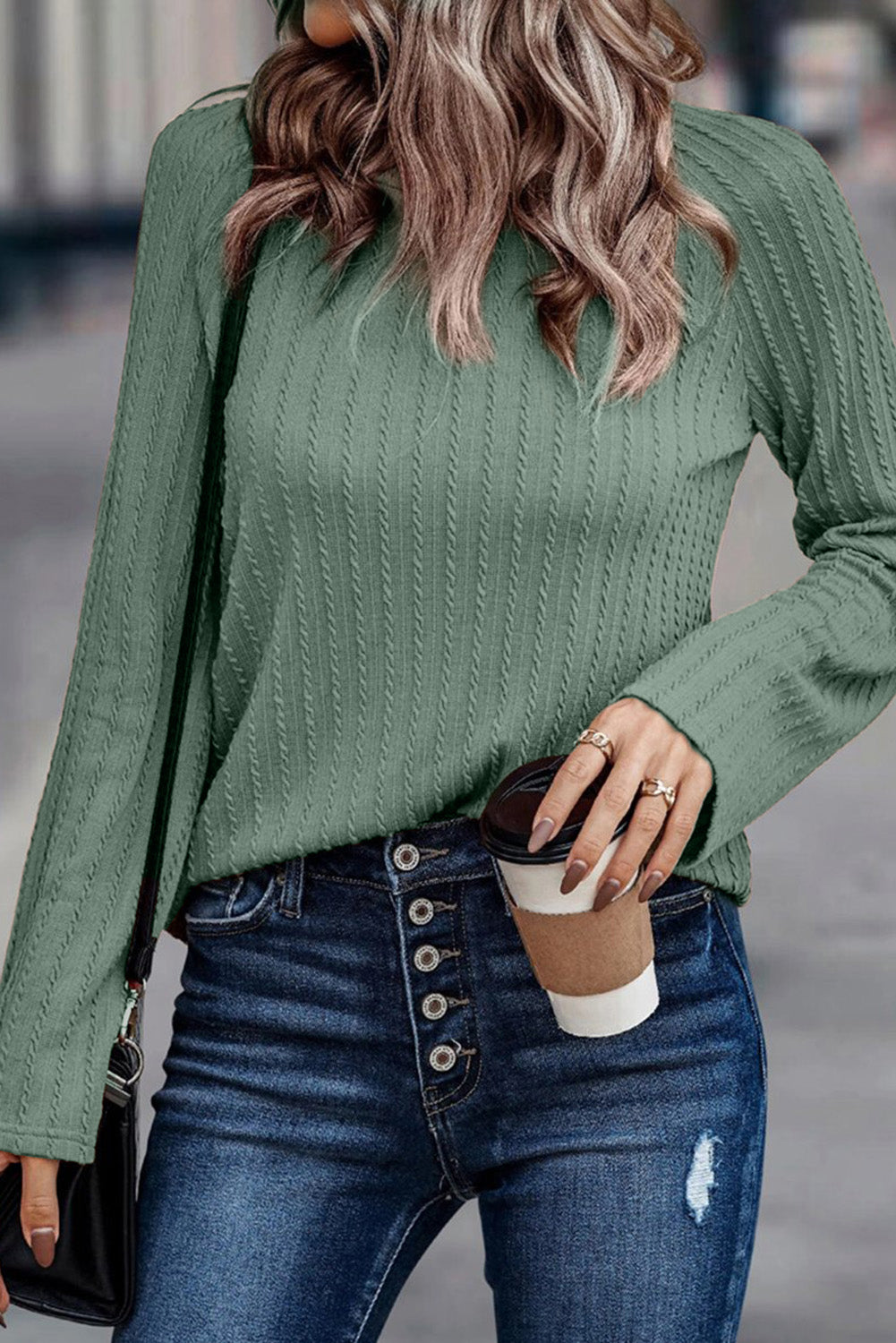 Sage Textured Top Florida Girl Fashion Boutique