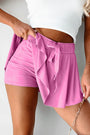 Drawstring High Waist Lined Tennis Skort Florida Girl Fashion Boutique