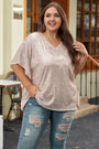 Sequin V Neck Top Florida Girl Fashion Boutique
