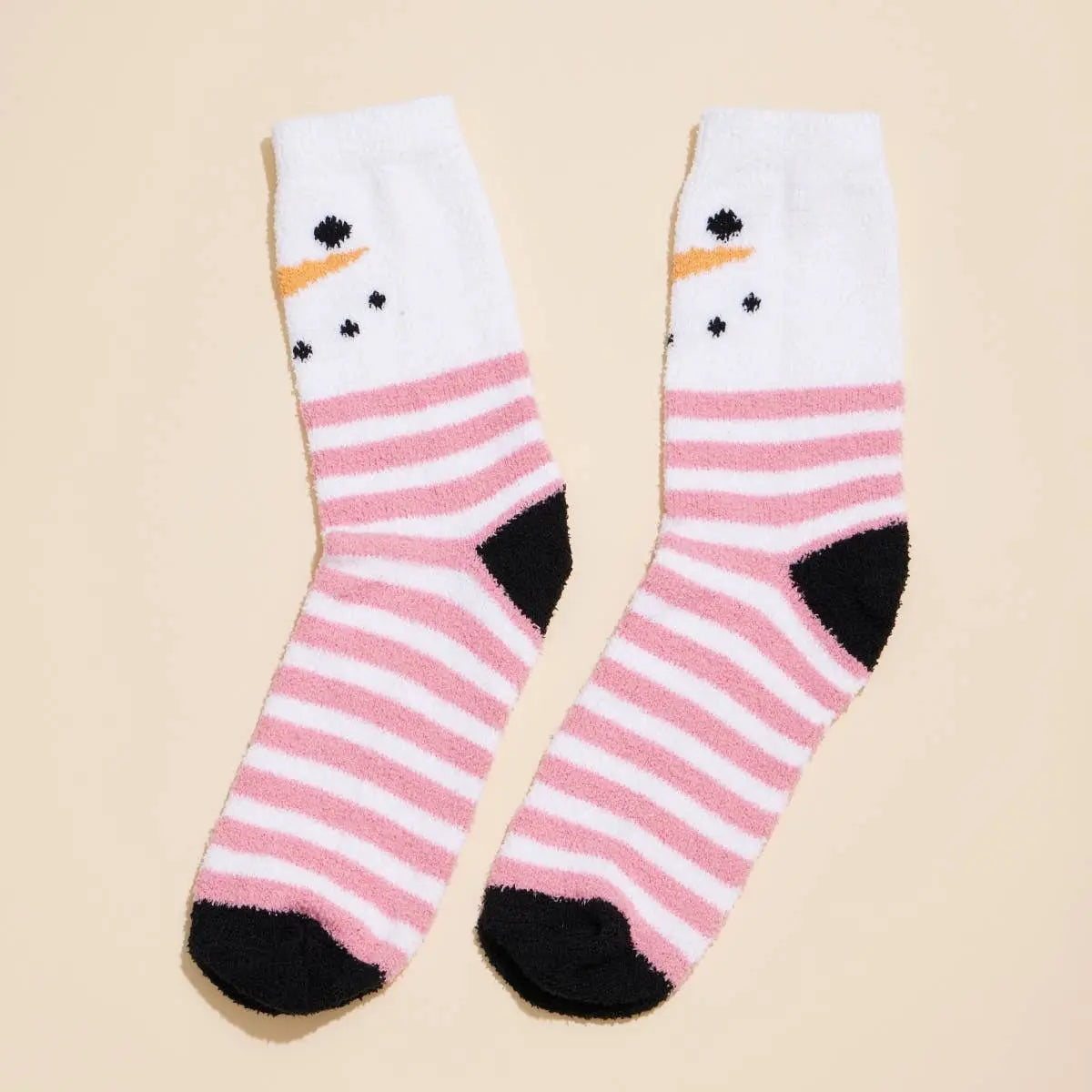 Christmas Fuzzy Socks Assorted Pack of 4 Frem