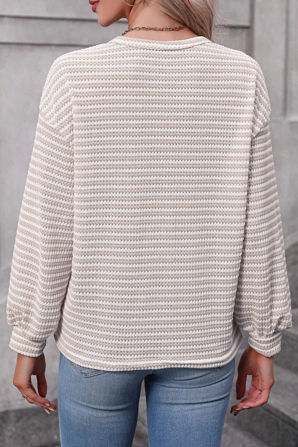 Khaki Stripe Long Sleeve Florida Girl Fashion Boutique